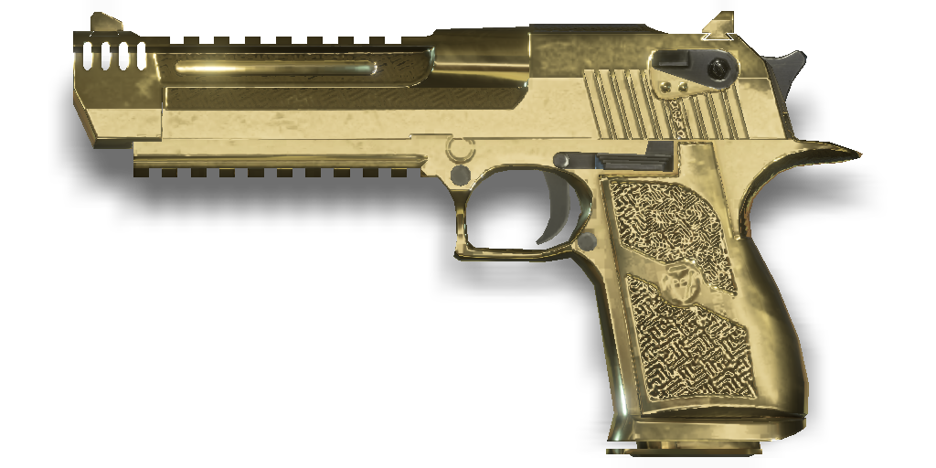 Deagle pistol with Gold Plated skin