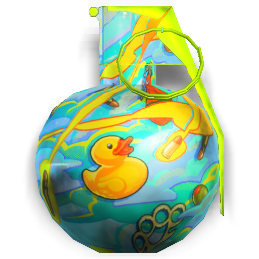 Frag grenade with Season 18 Bullet Storm skin