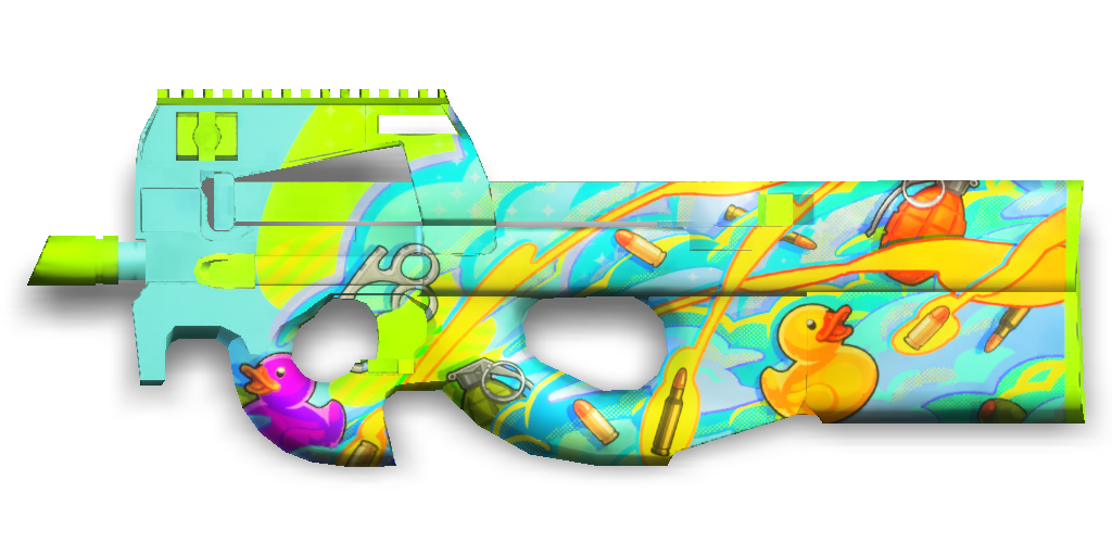 P90 SMG with Season 18 Bullet Storm skin
