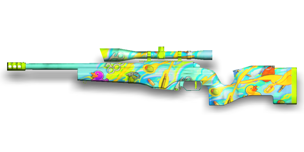 TRG22 sniper rifle with Season 18 Bullet Storm skin