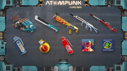 Lucky spin: Atompunk