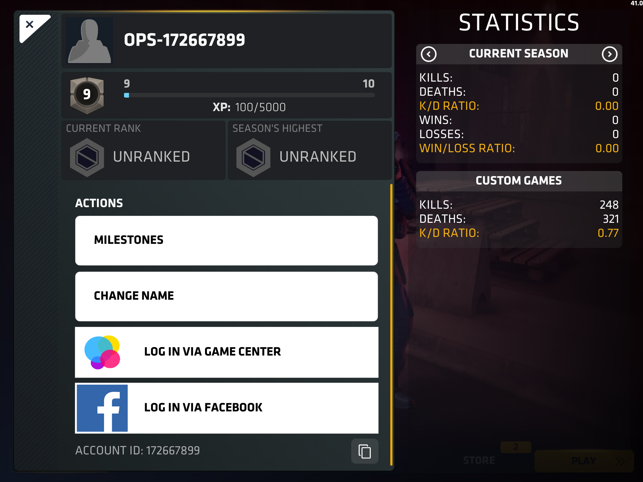 critical ops ranking system